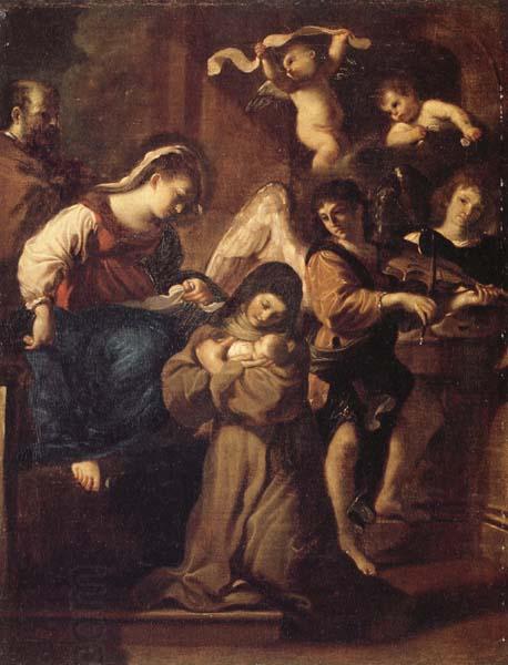 Giovanni Francesco Barbieri Called Il Guercino The Vistion of St.Francesca Romana China oil painting art